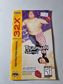 Sega 32X Genesis Toughman Contest  - MANUAL ONLY