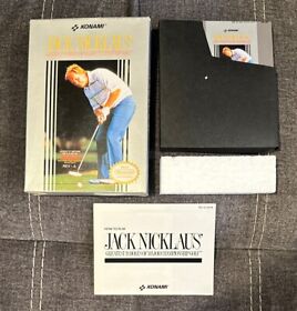 Jack Nicklaus Greatest Holes Of Championship Golf Nintendo NES Complete In Box!