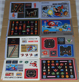 Japanese NES Famicom History Book Jumbo Stickers - Wrecking Crew & Clu Clu Land