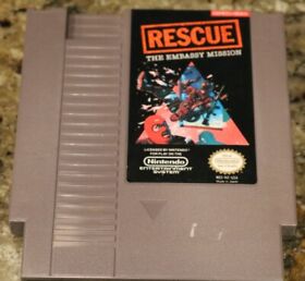 Rescue: The Embassy Mission NES Cartridge (In Excellent Condition)