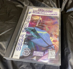 SEGA Saturn CYBER SPEEDWAY 1995 W/ Original Case damage manual wetmarks