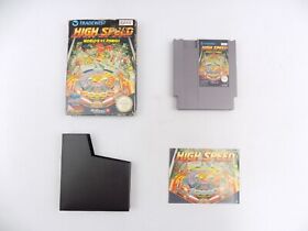 Boxed Nintendo Entertainment NES High Speed World #1 Pinball - Inc Manual - PAL-