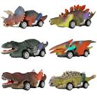 DINOBROS Dinosaur Toy Pull Back Cars6 Pack Dino Toys for 3 Year Old Boys Girl...