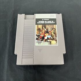 Where in Time is Carmen Sandiego (Nintendo) NES - Tested & Works