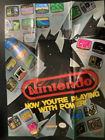 Now You're Playing With Power! Hook Up NES Nintendo Console Insert Poster Only