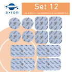 12 TENS Elektroden Pads, Sanitas Beurer kompatibel, Mischset 5x5cm;10x5cm; Ø32mm