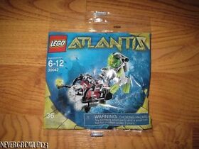 LEGO ATLANTIS~36 PC SCUBA DIVER & MINI SUBMARINE POLYBAG 30042~NIP