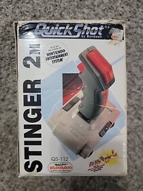 QUICKSHOT STINGER 2 M Arcade Fighter Joy Stick Nintendo NES with Box 