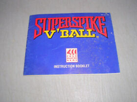 SUPERSPIKE V'BALL Volleyball (Nintendo NES) Original Instruction Manual