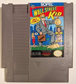 NES Wall Street Kid Nintendo 1991 Cleaned & Tested Cart Only Used, No Writing