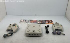 Sega Dreamcast HKT-3020 Video Game Home Console With 2 Controllers And 4 Games