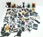 Cute Cartoon Black Cat Doodle Stickers 50pcs