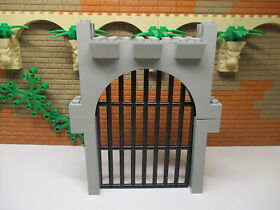 (B3/11) LEGO Fall Gate Gate Grid Old Light Grey Knight's Castle 6086 6090