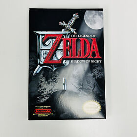NES LEGEND OF ZELDA SHADOW OF NIGHT BOX ONLY AGE NA HOMEBREW HACK