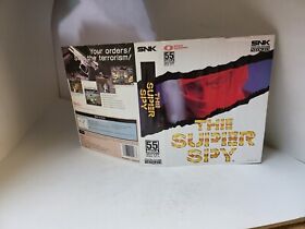 ORIGINAL SNK NEO GEO AES THE SUPER SPY PAPER INSERT ONLY W/CREASE & TEAR #L12
