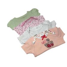 Baby Girl's Body Suits - Peach, Pink, Green, & White & Black - Size 6-9 Month