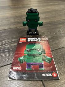 LEGO BRICKHEADZ: Marvel Super Heroes: The Hulk (41592) Complete Set, No Box