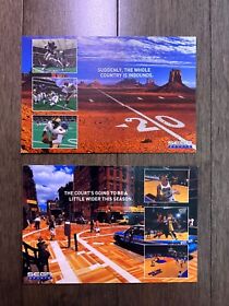 Nba 2k1 Nfl 2k1 dreamcast promo postcards sega Allen Iverson rare