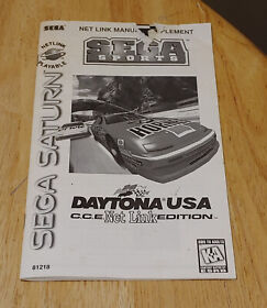 Daytona USA C.C.E. Net Link Edition Sega Saturn Manual Supplement