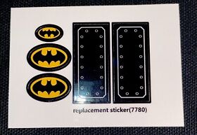 New Lego 7780 The Batboat: Hunt for Killer Croc Replacement Sticker Pack -Great!