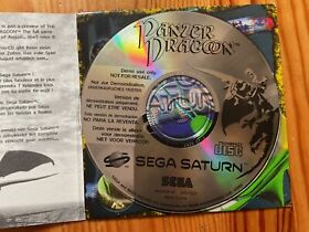 Sega Saturn Panzer Dragoon Demo Pal With Card Sleeve