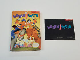 North and South Nintendo NES Box and Manual Only *