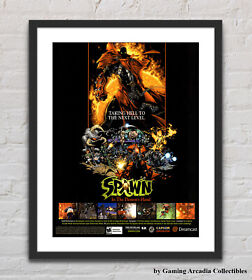 Spawn In The Demon's Hand Sega Dreamcast Glossy Promo Ad Poster Unframed G4245