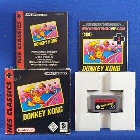 gba DONKEY KONG NES Classics Boxed With Manual Game Boy Advance PAL REGION FREE