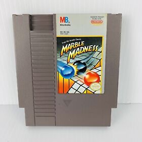 MARBLE MADNESS NINTENDO NES 1985 VIDEO GAME CARTRIDGE