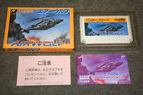 Airwolf Famicom FC Nintendo NES importación de Japón ¡vendedor de EE. UU.! CAJA completo en caja