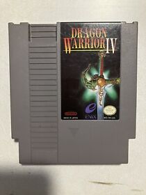 Dragon Warrior IV 1992 NES Nintendo Clean & Tested Battery Saves Authentic