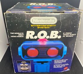 ROB R.O.B. ROBOT OPERATING BUDDY RARE MATTEL BIG BOX NINTENDO NES (GBR AUS ITA)