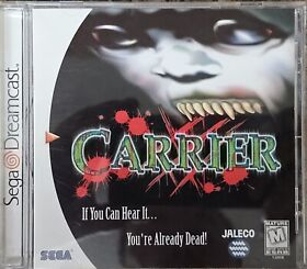 Carrier (Sega Dreamcast, 2000) Replacement Case  & Manual w/ Registration Card!