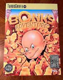 Bonk's Adventure TurboGrafx 16 video game cover poster TG16 Turbo Duo PC Engine 