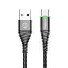 3x USB C Ladekabel Daten Kabel Handy Schnelladekabel LED Light Charging Cable