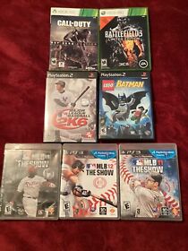 Video Game Lot Ps2, PS3, & Xbox 360