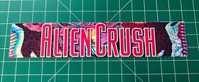 Alien Crush Turbo Grafx 1.33x6.9” Sticker Decal Holographic Glossy Vinyl