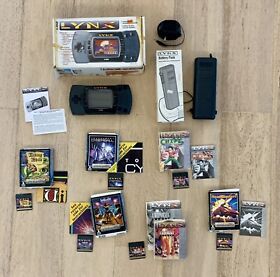 Atari Lynx 2 With 6 Games And Original Boxes VINTAGE 