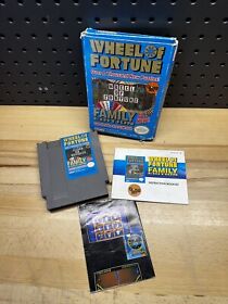 Wheel of Fortune Family Edition (Nintendo NES)  Complete CIB Box Manual Poster
