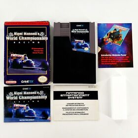 Nigel Mansell's World Championship Racing (Nintendo NES, 1993) Complete Tested