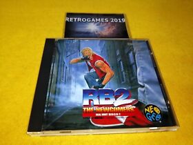 REAL BOUT FATAL FURY 2  Neo Geo SNK Neogeo CD SNK SPINE CARD + REG CARD