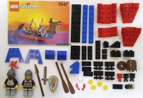 Lego 1547 Castle Black Knights Boat - 55 Pieces - Complete w/ Instruct - No Box