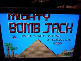 Mighty Bomb Jack NES (Nintendo Entertainment System, 1987) Authentic Cartridge 