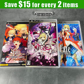 Sony PlayStation Portable PSP Fate Extra unlimited codes Type Moon Japan BOX CIB