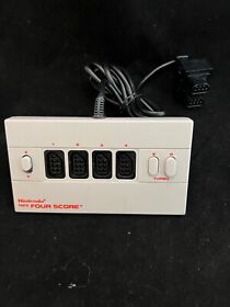 Nintendo NES Four Score Controller Adapter NES-034A - Tested-3 w Manual!