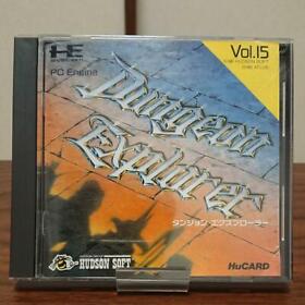 Dungeon Explorer PCEngine HuCard Hudson Used Japan RolePlaying Boxed Tested
