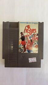 Hoops Basketball Nintendo Game NES **TESTED&WORKING**