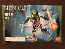 Lego INSTRUCTION BUILDING MANUAL 8929 Bionicle DEFILAK Booklet Only