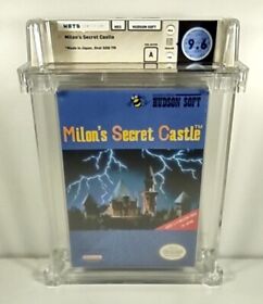 Milon's Secret Castle New Nintendo NES Factory Sealed WATA Grade 9.6 A Mint Rare