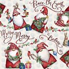 Christmas Fabric by the yard, Christmas Gnomes SC-79057A620715, Cotton BTY